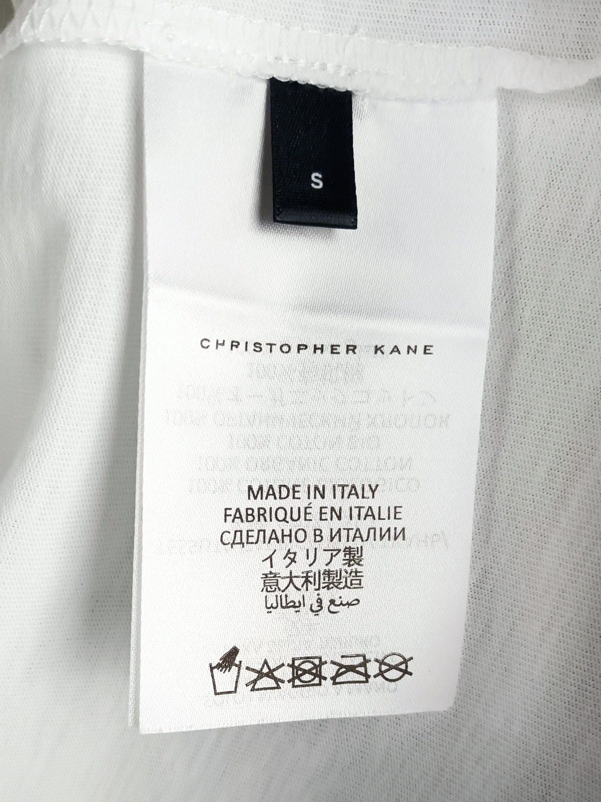 Christopher Kane Naturotica Tank Top Size S White cotton