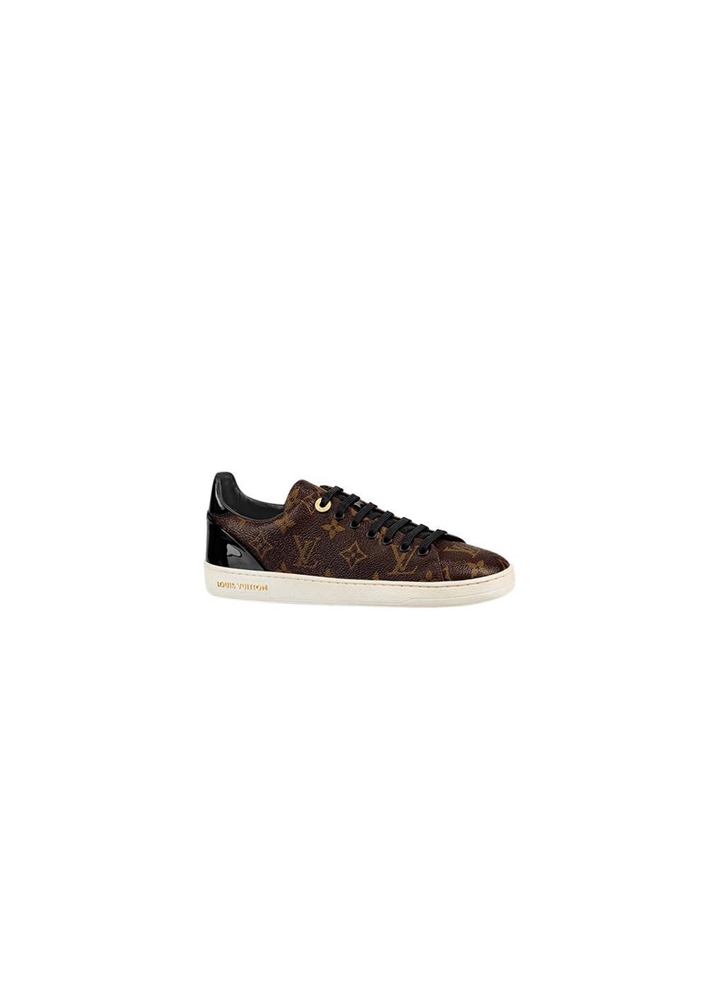 Preowned Louis Vuitton Monogram Low Sneaker Size 385 Brown leather