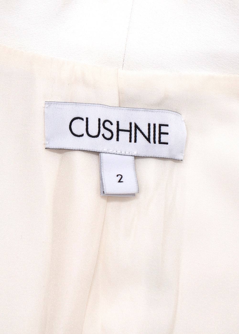 Cushnie Et Ochs White Single Breasted Blazer Size XS viscose/elastane