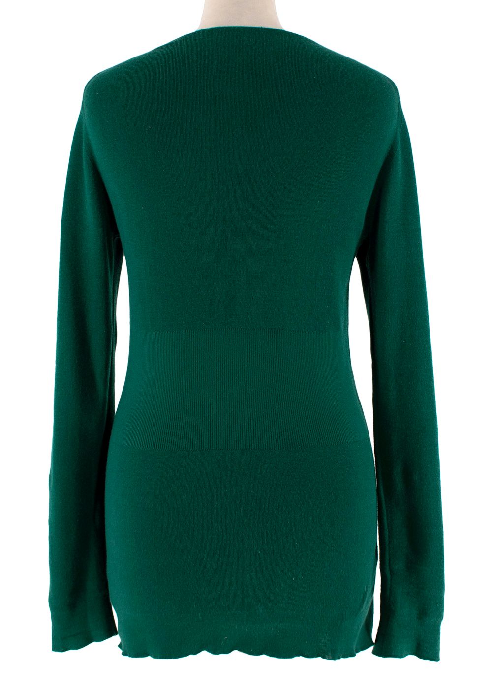 Preowned Dolce  Gabbana Forest green cashmere fine knit jumper Size S