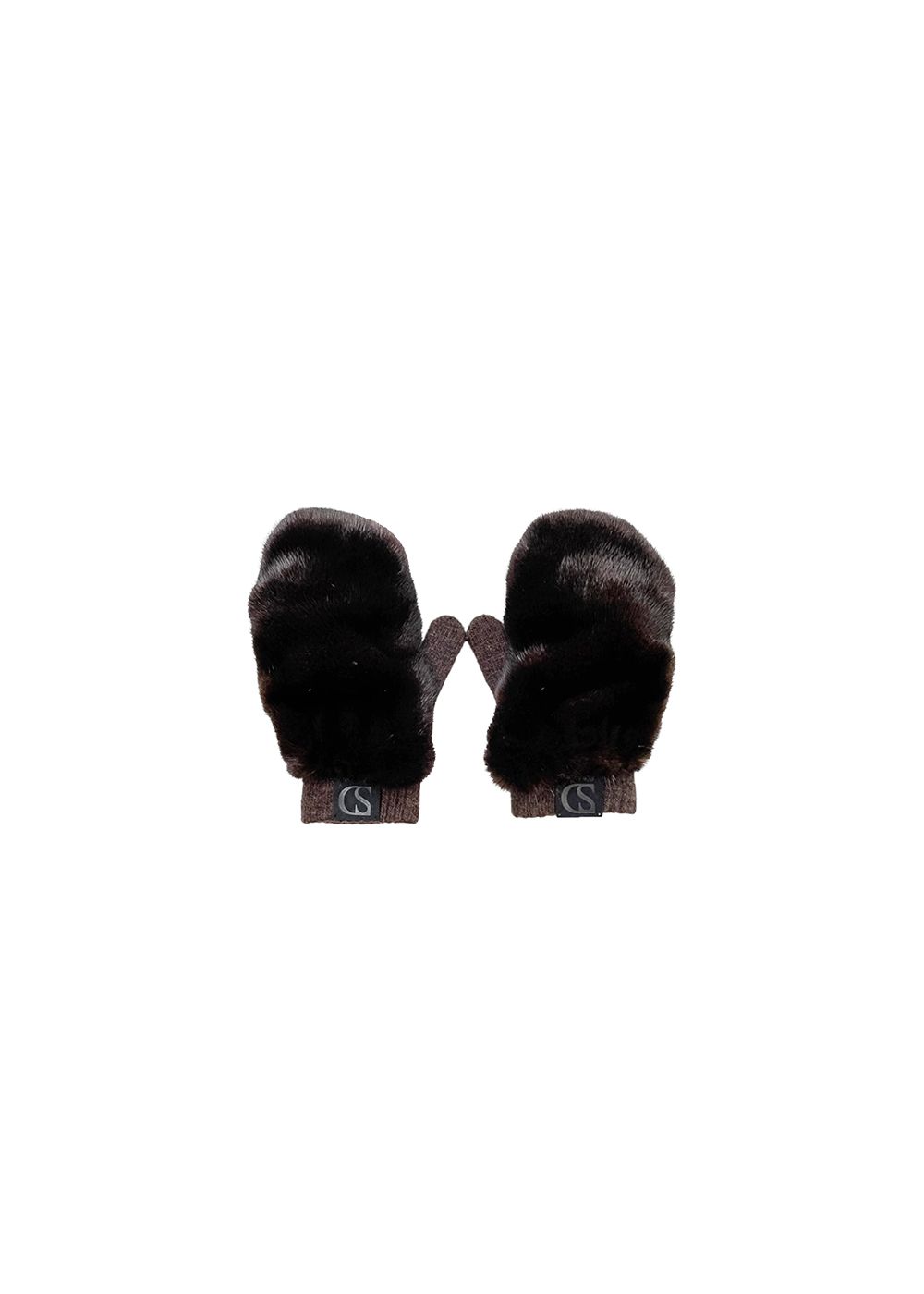 FurbySD mahogany mink  cashmere mittens Tan/Brown