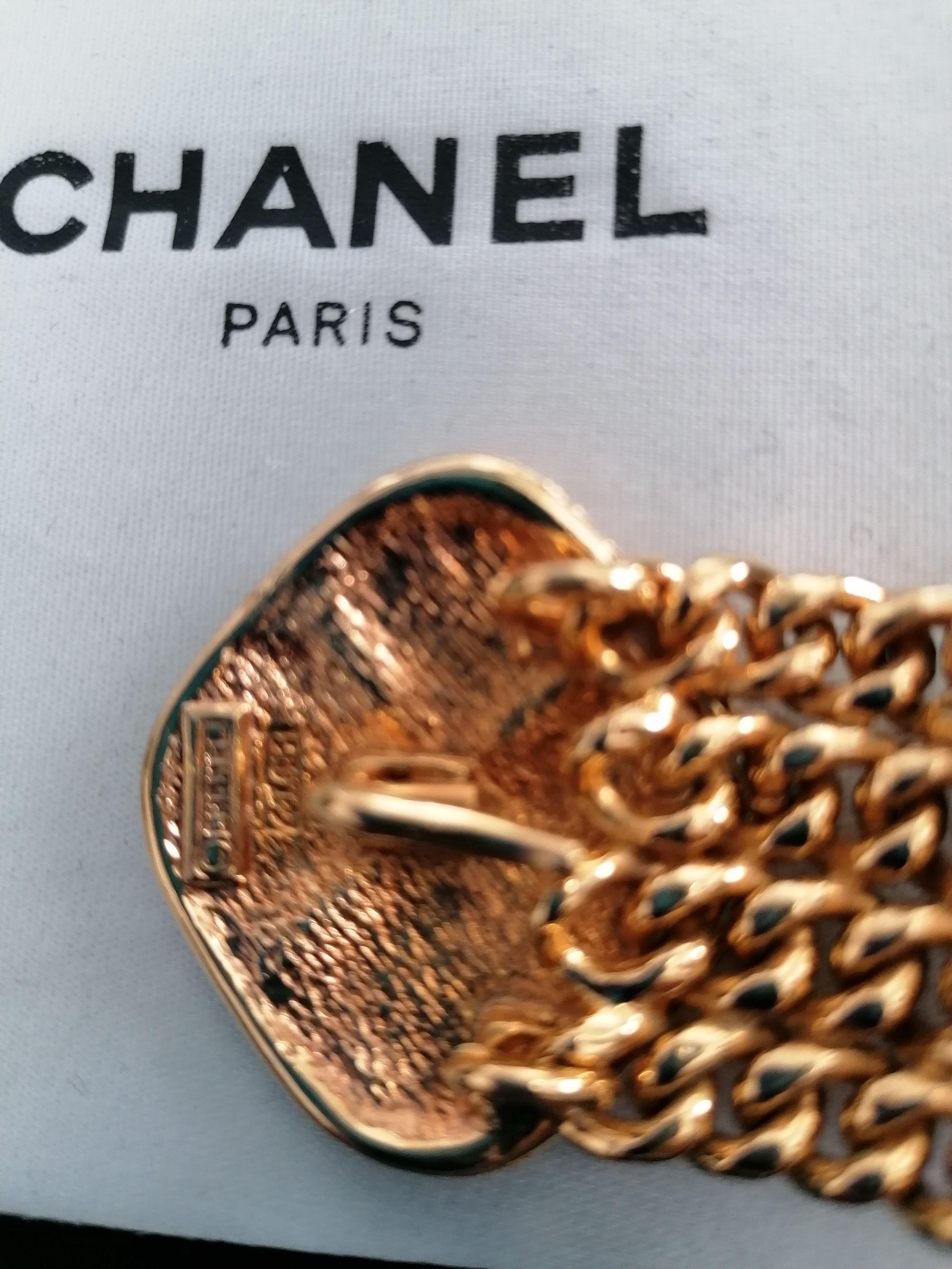 Preowned Chanel Vintage Gold Plated Chain Bracelet gold plate metal