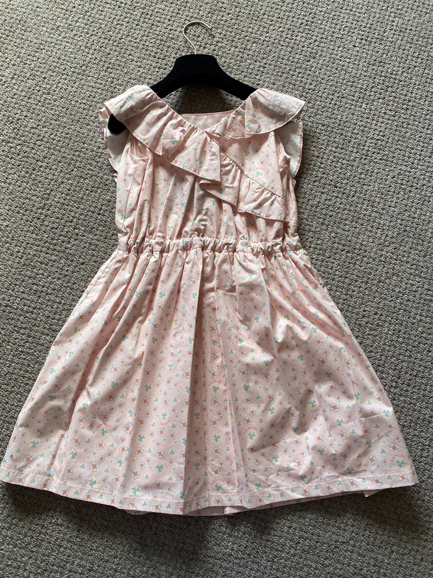 Boys Lanvin Kid's 6Y Pink Floral Print Dress Size 6 Years Floral / Patterned cotton