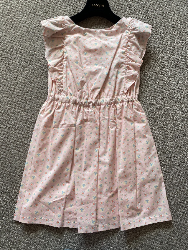 Boys Lanvin Kid's 6Y Pink Floral Print Dress Size 6 Years Floral / Patterned cotton