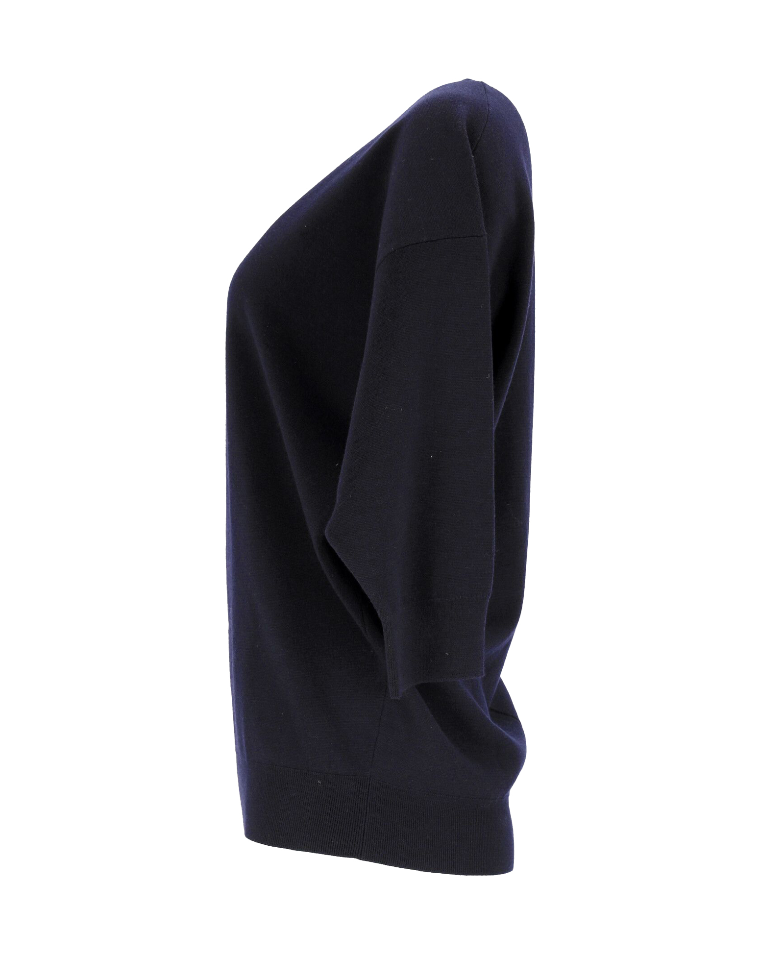 Preowned The Row Navy Blue Merino Wool Jumper Size S wool/hair/merino wool