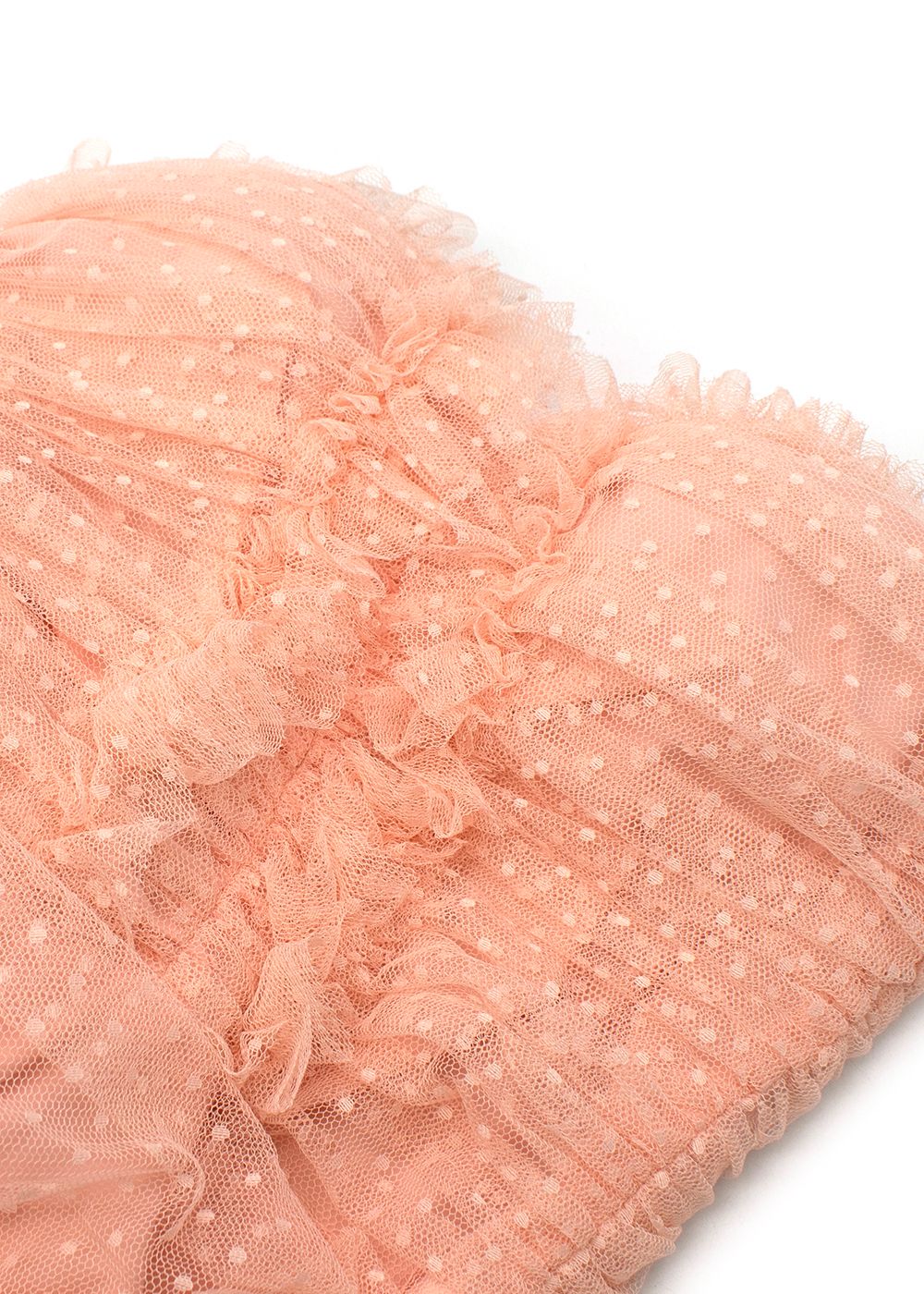 Elizabetta Franchi Pink Swiss Dot Tulle Cocktail Dress Size XXS