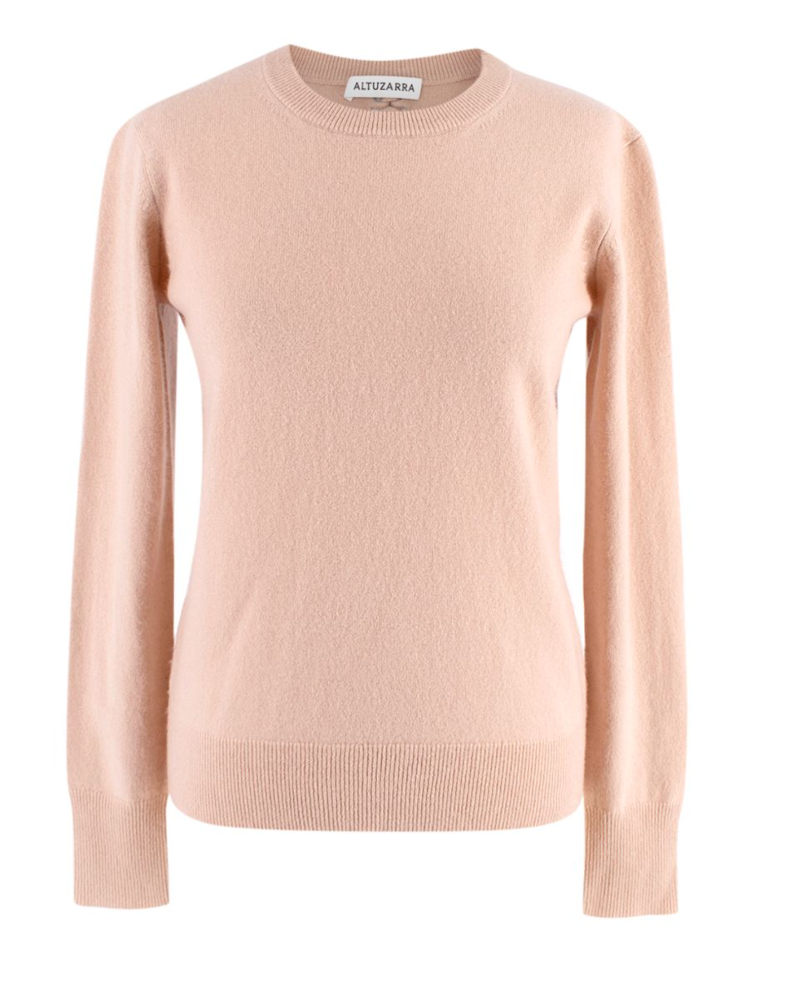 Preowned Altuzarra beige cashmere braided trim jumper Size XS