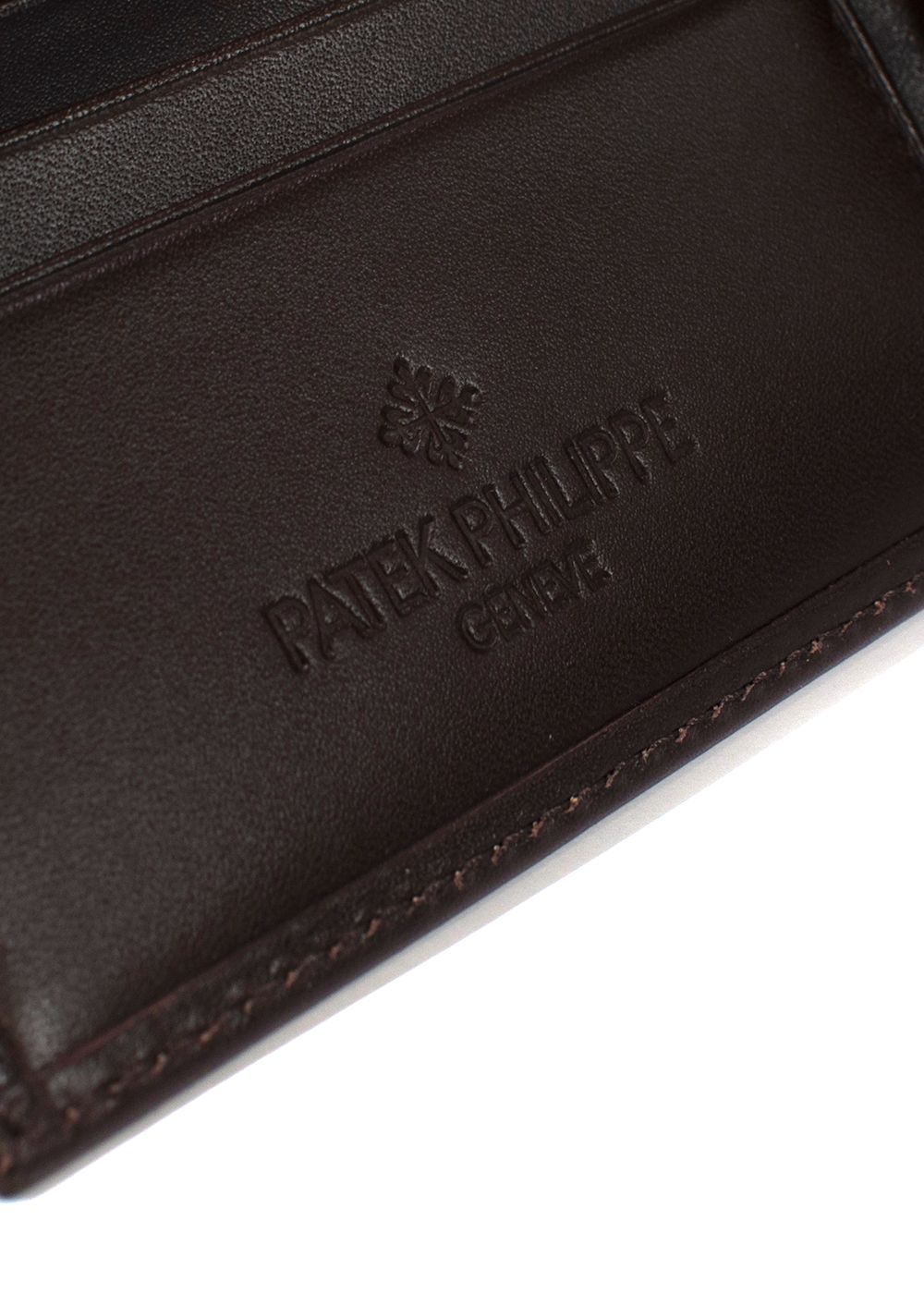 Patek Philippe Chocolate Brown Leather Wallet