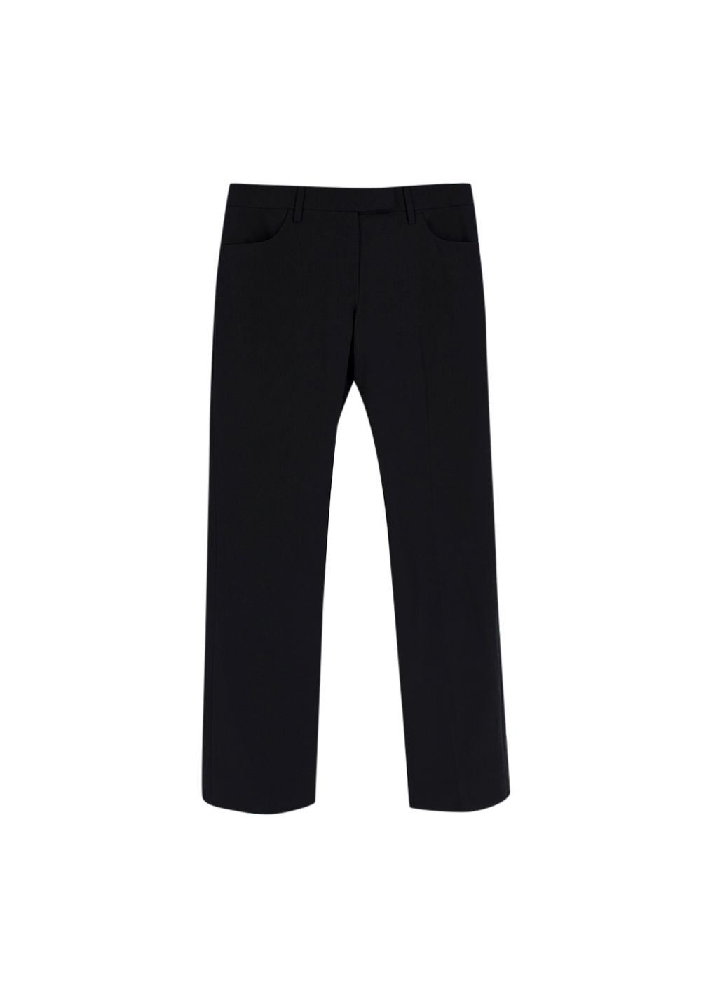 Prada Black Straight Leg Pants Size XXS polyester