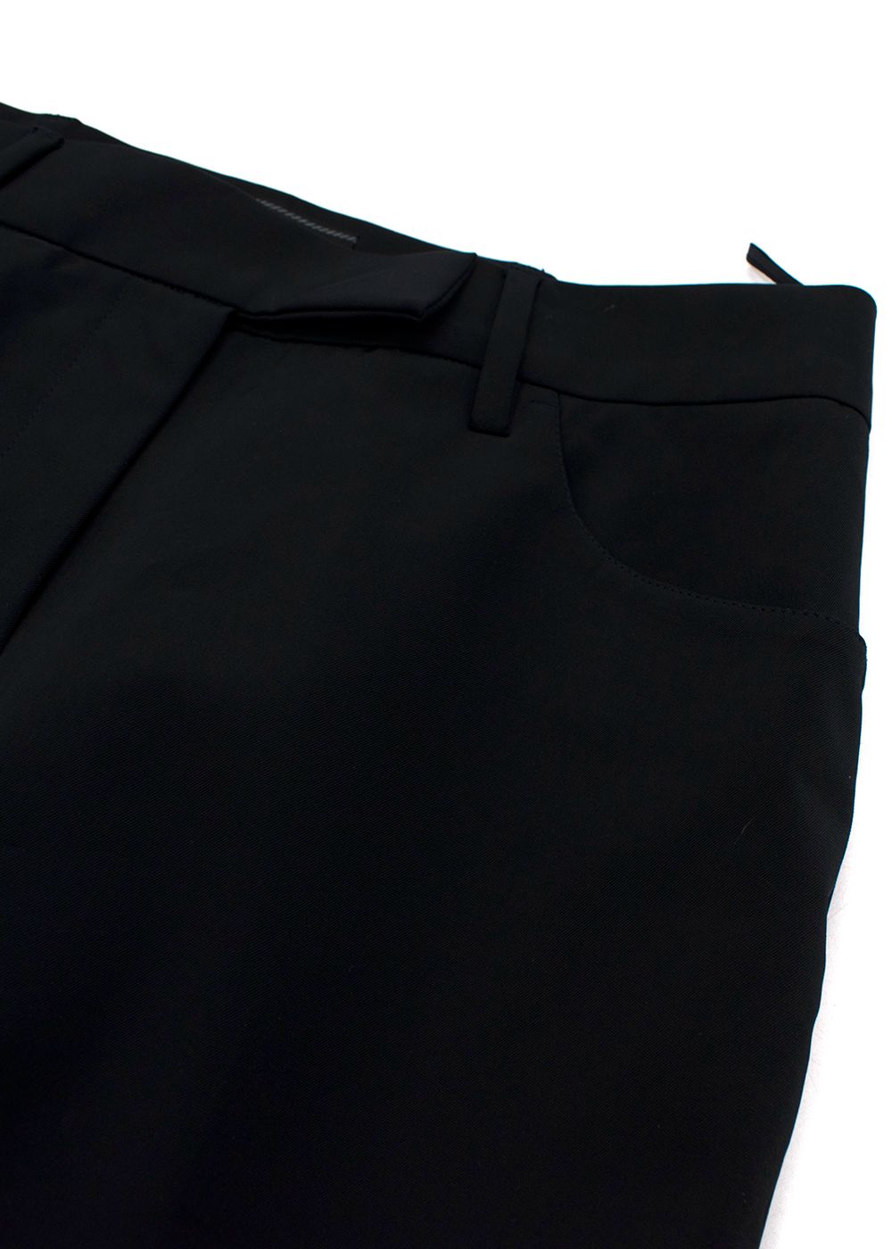 Prada Black Straight Leg Pants Size XXS polyester