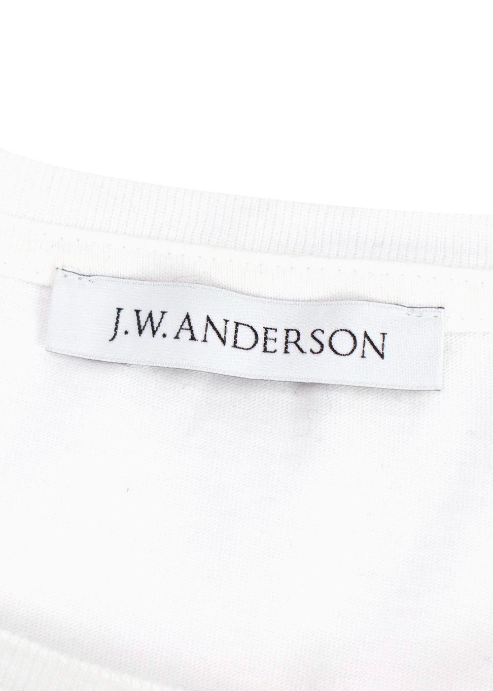 Men's JW Anderson Candyfloss Kid White Graphic T-Shirt Size M cotton