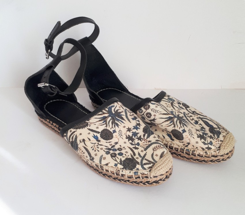 Preowned Isabel Marant Carlyce Espadrilles Size 38 Floral / Patterned leather