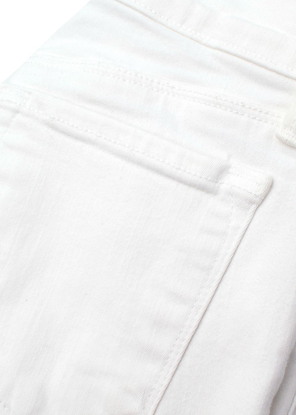 Preowned White Denim Rock Super Skinny Jeans Size 26/66 cotton