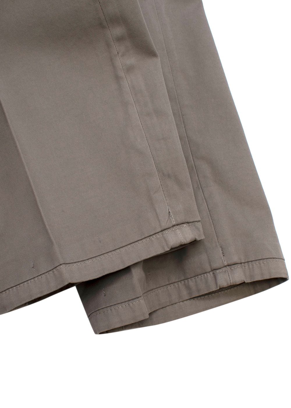 Men's Preowned Brunello Cucinelli Stone Grey Chinos Size L cotton