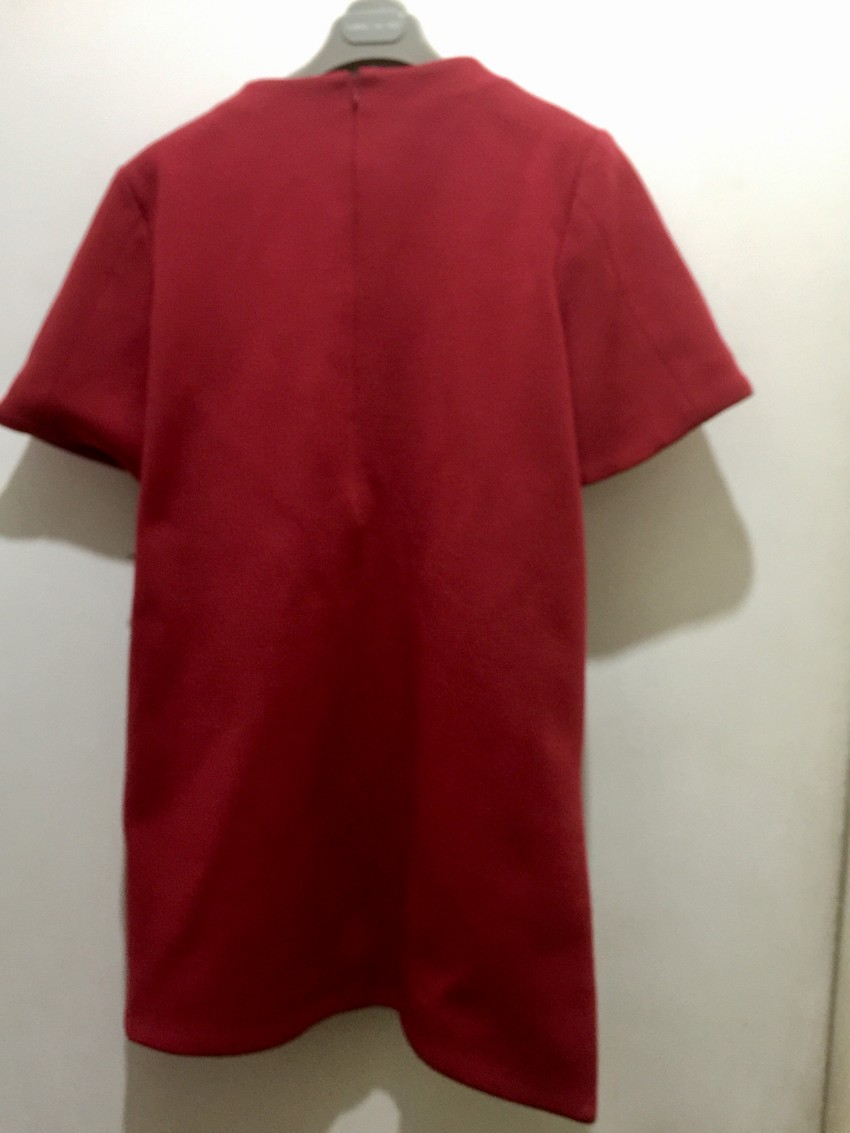 Marni Chilli Red Wool Blend Tunic Dress Size L