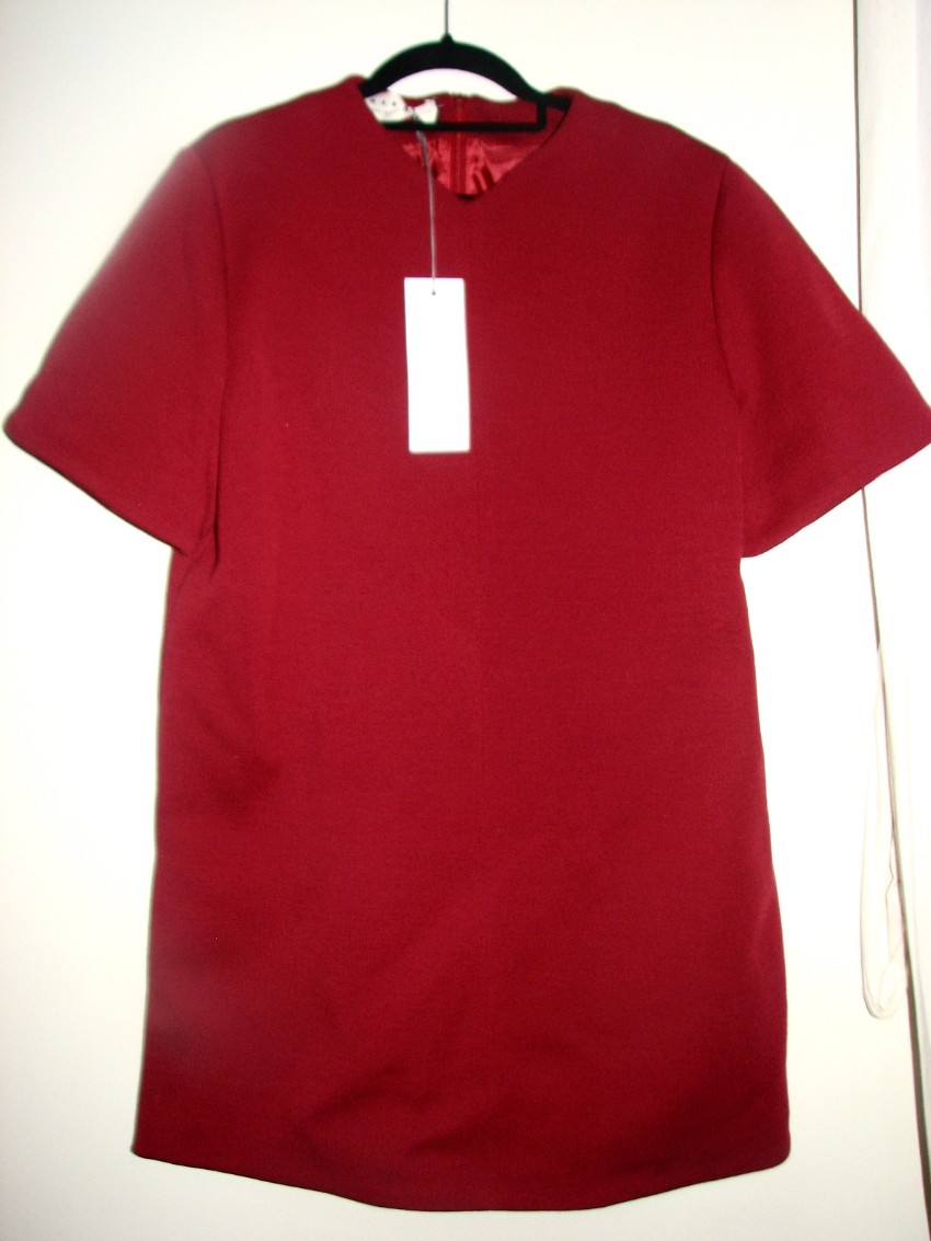 Marni Chilli Red Wool Blend Tunic Dress Size L