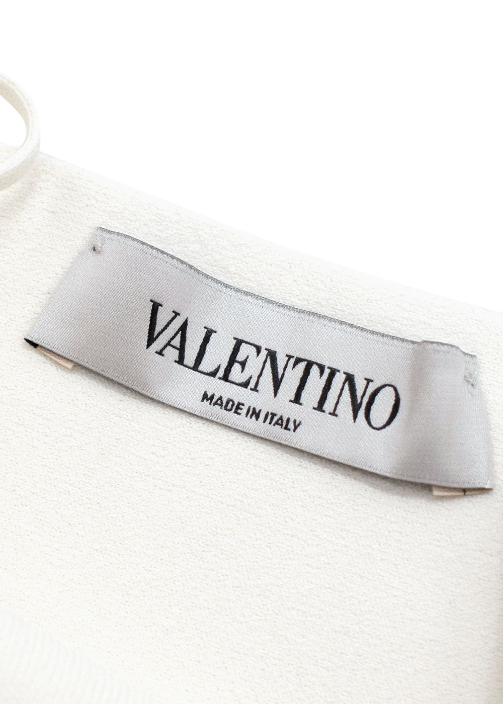 Valentino Cream Cropped intarsia pointelle-knit Bralette Size S