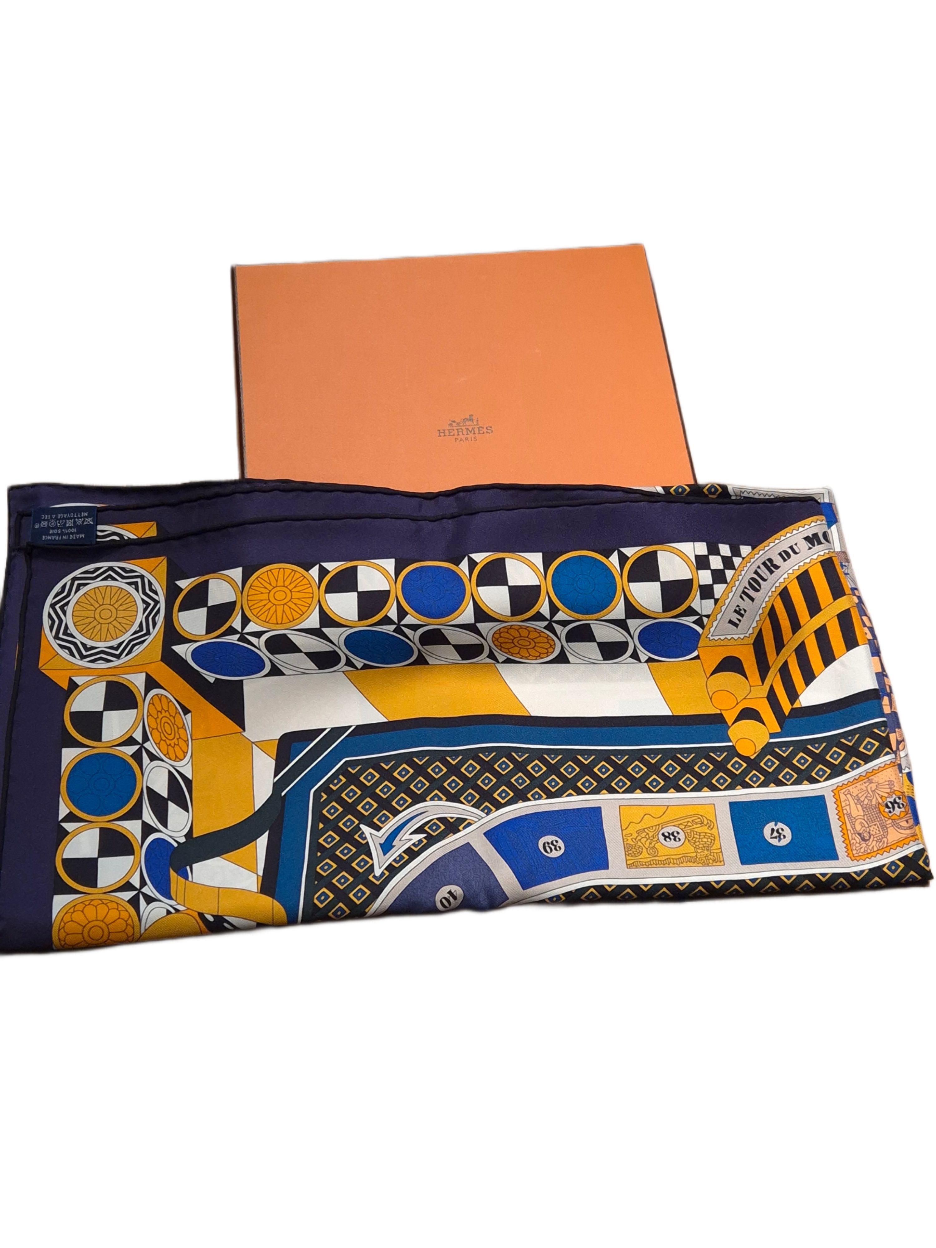 Hermes 'Regles Du Jeu' Silk Scarf 90x90 Multi