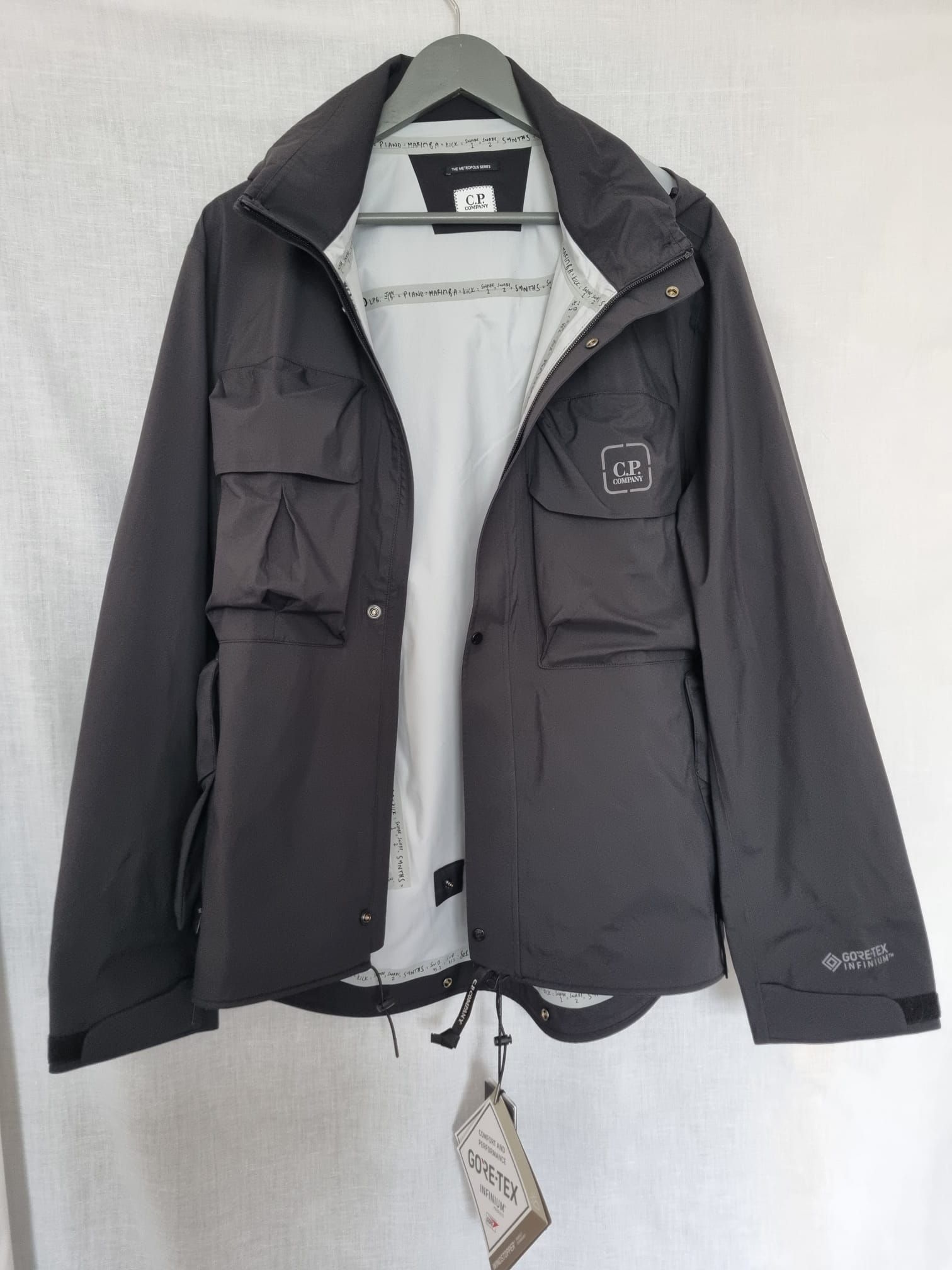 Men's x Kano Metropolis Field Jacket Size L Black gore-tex