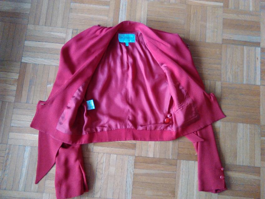 Preowned Byblos Red Jacket Size M acetate/viskose