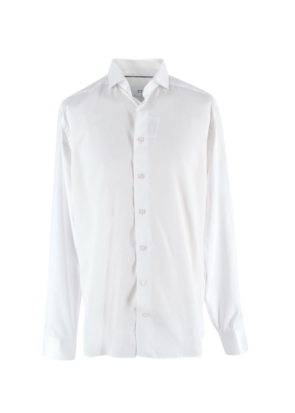 Men's Eton White Cotton Slim Fit Shirt Size 16