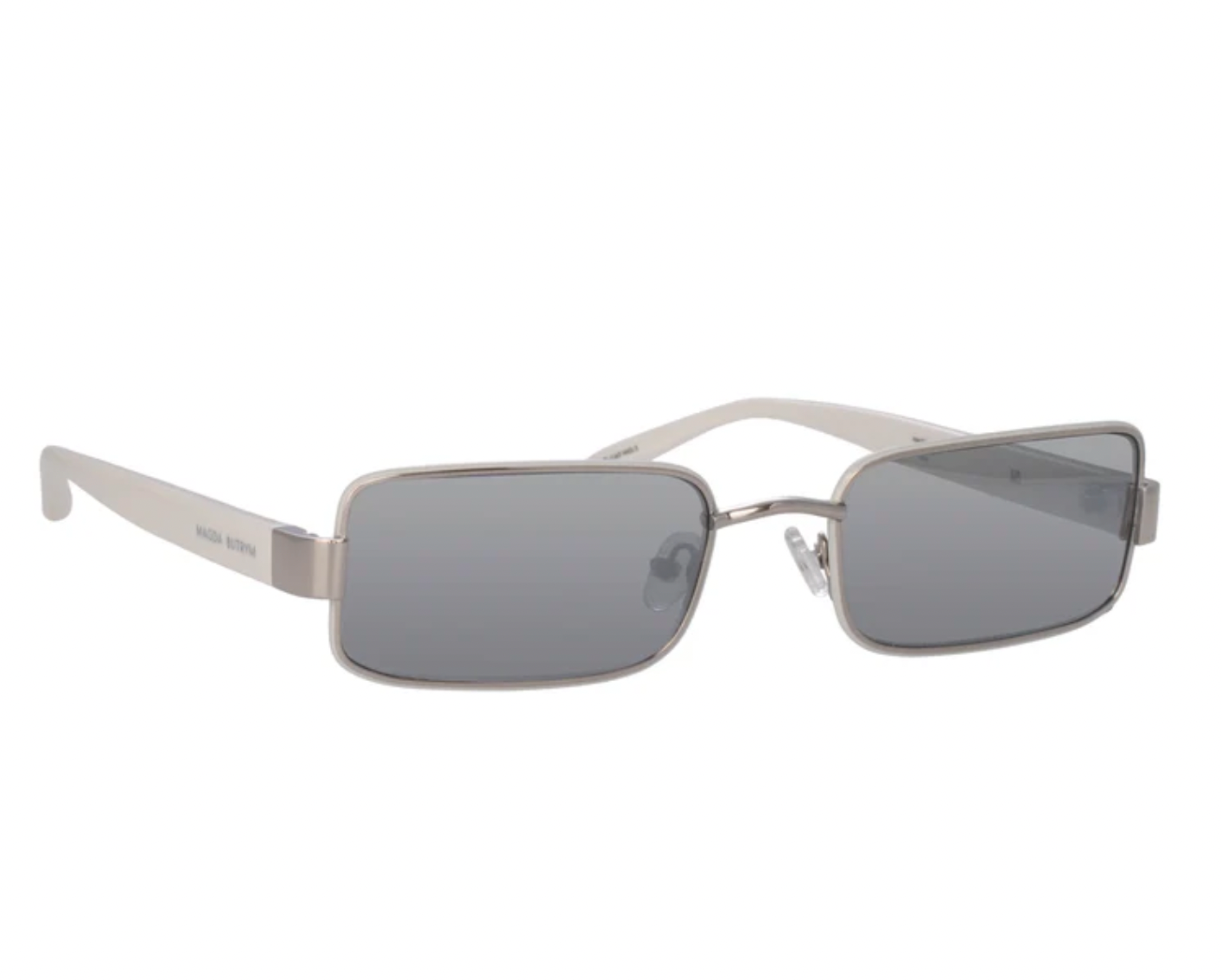 Magda Butrym x Linda Farrow White Rectangular Sunglasses other