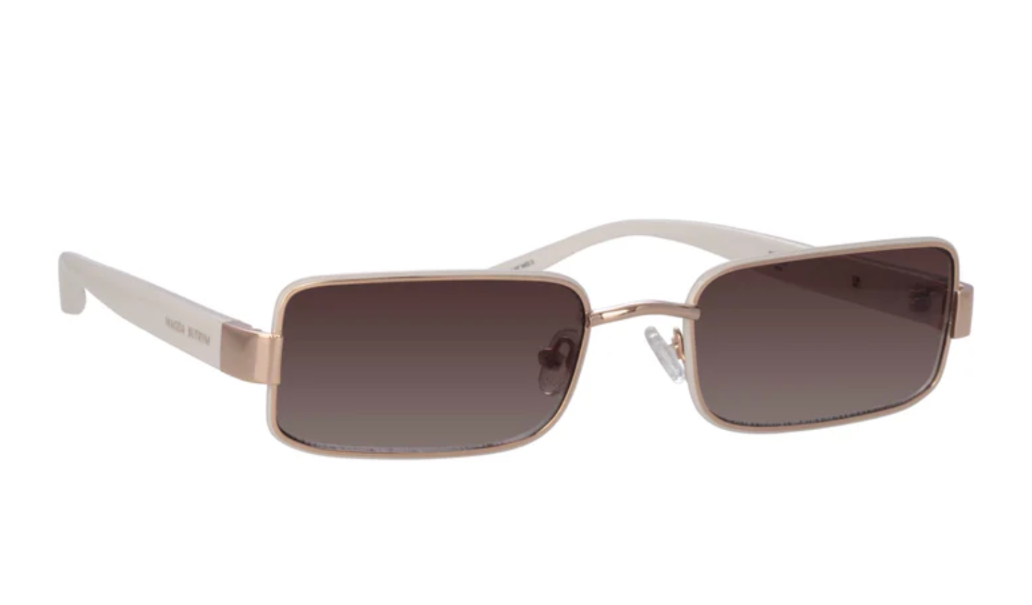 Magda Butrym x Linda Farrow White Rectangular Sunglasses other