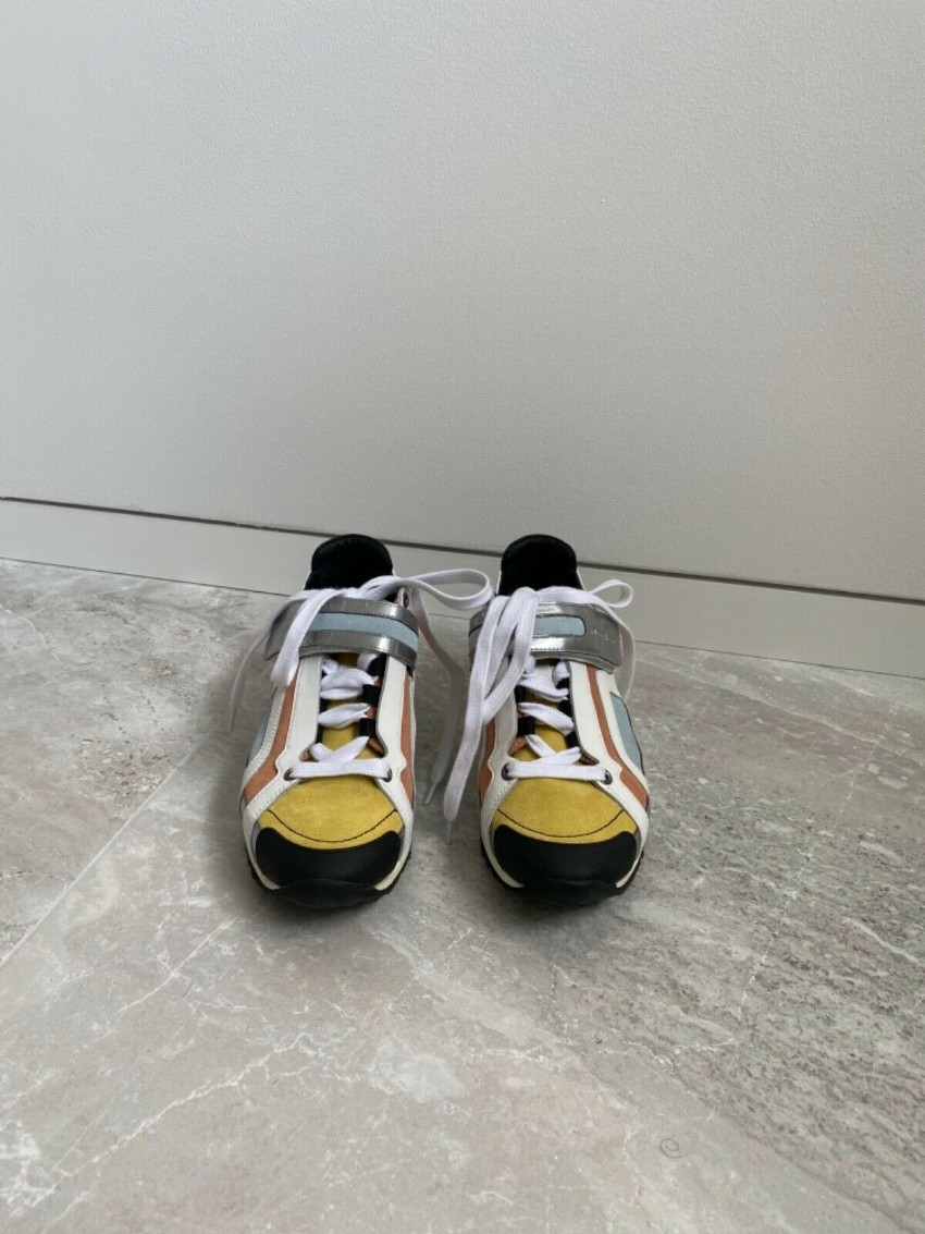 Preowned Pierre Hardy Multicoloured Low Sneakers Size 36 Multi-Coloured / Stripes leather