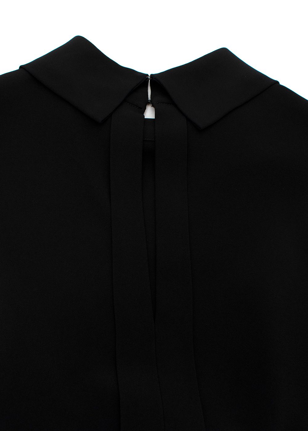 Preowned Joseph Black Twill Sleeveless Blouse Size XS viscose