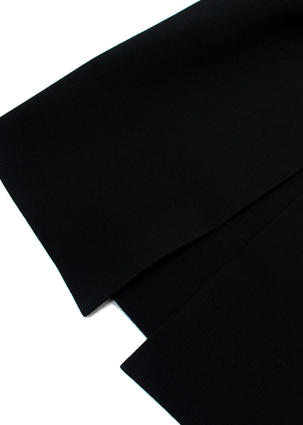 Victoria Beckham Black VB Body Midi Skirt Size XXS viscose/polyamide