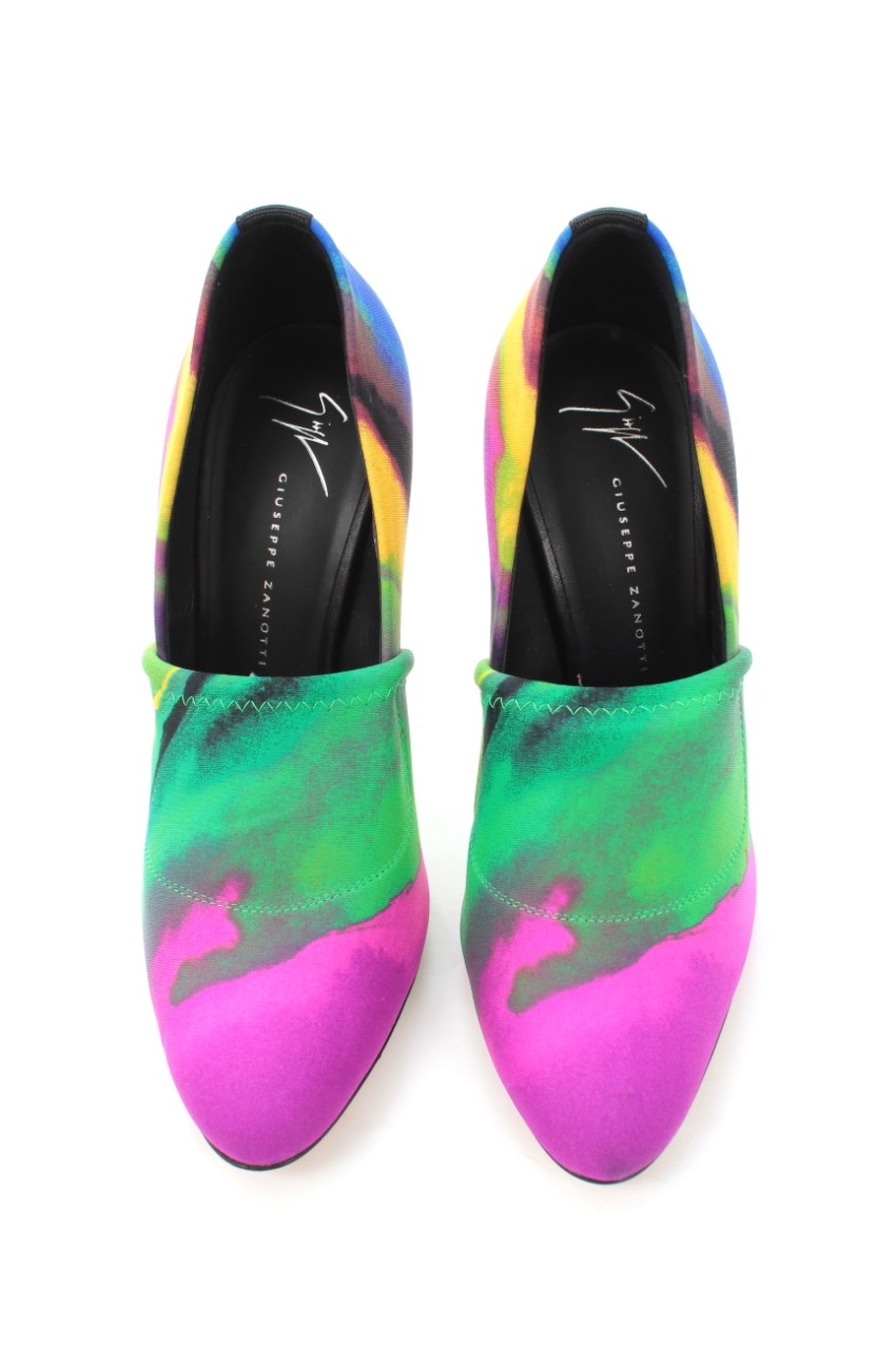 Giuseppe Zanotti Stretch Multicoloured Bimba 100 Pumps Size 37 Multi-Coloured / Stripes leather