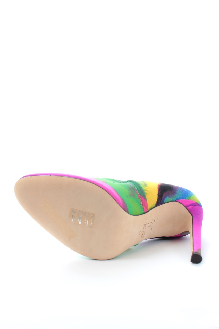 Giuseppe Zanotti Stretch Multicoloured Bimba 100 Pumps Size 37 Multi-Coloured / Stripes leather