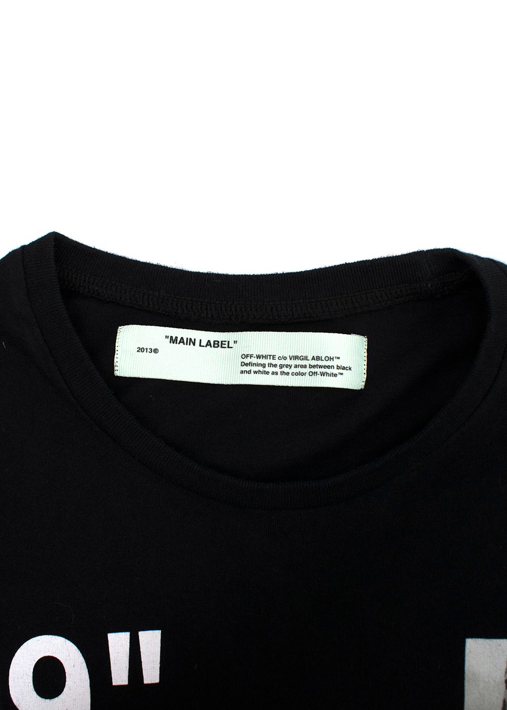 Off-White "99"Black  Long-sleeve T-Shirt Size L