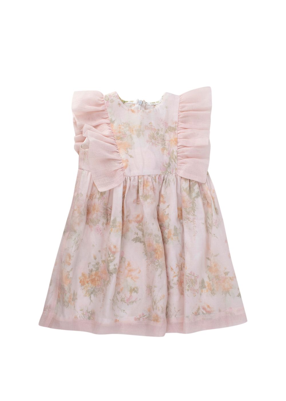 Boys Pepa  London Baby Pink Floral Dress Size 4 Years polyester