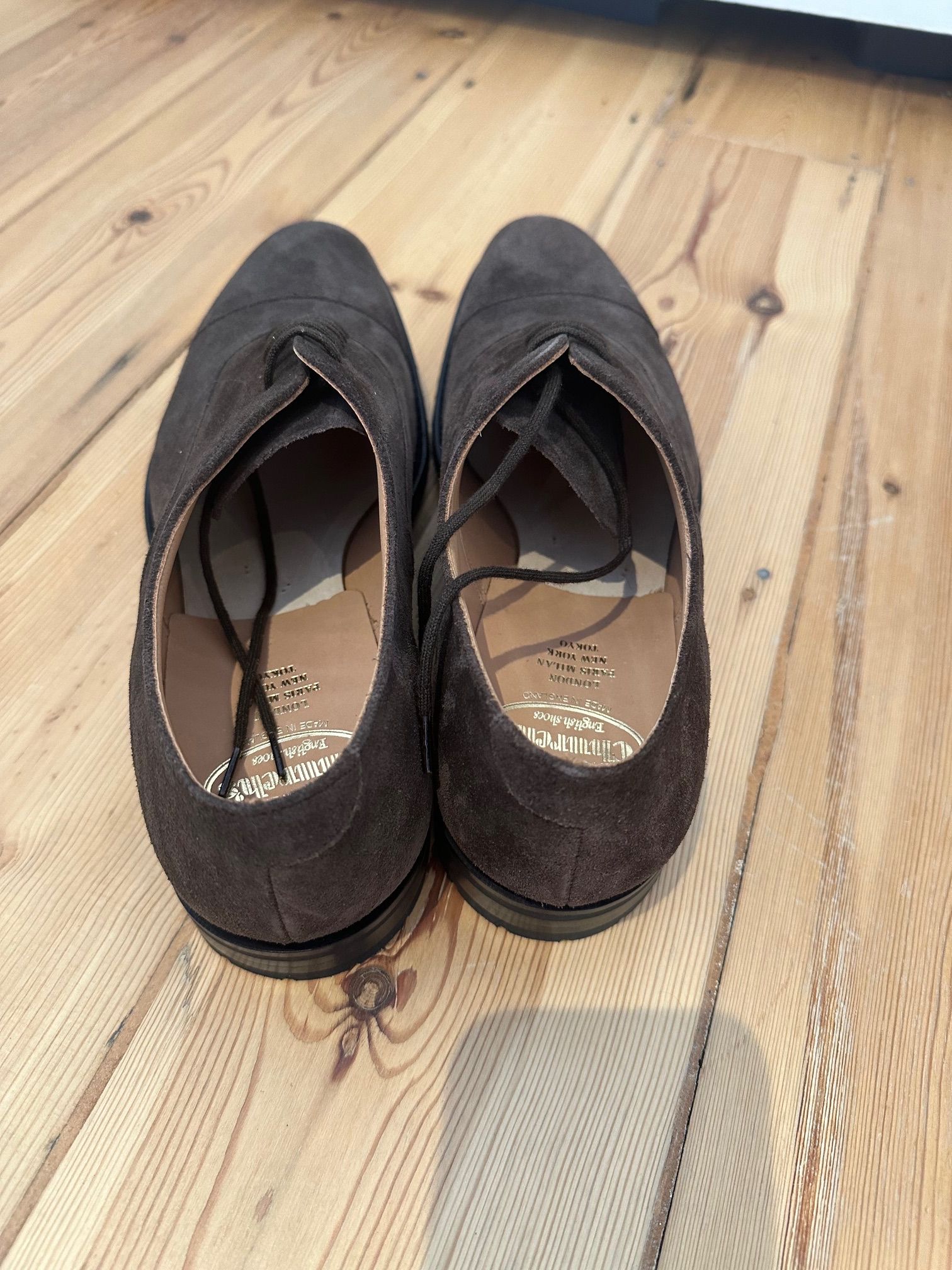 Men's Brown Suede Oxford Brogues Size 43