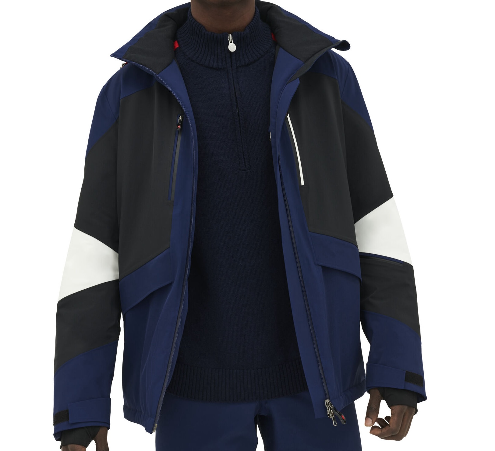 Men's Preowned Perfect Moment Navy Chamonix || Jacket Size XL blue | navy blue polyester