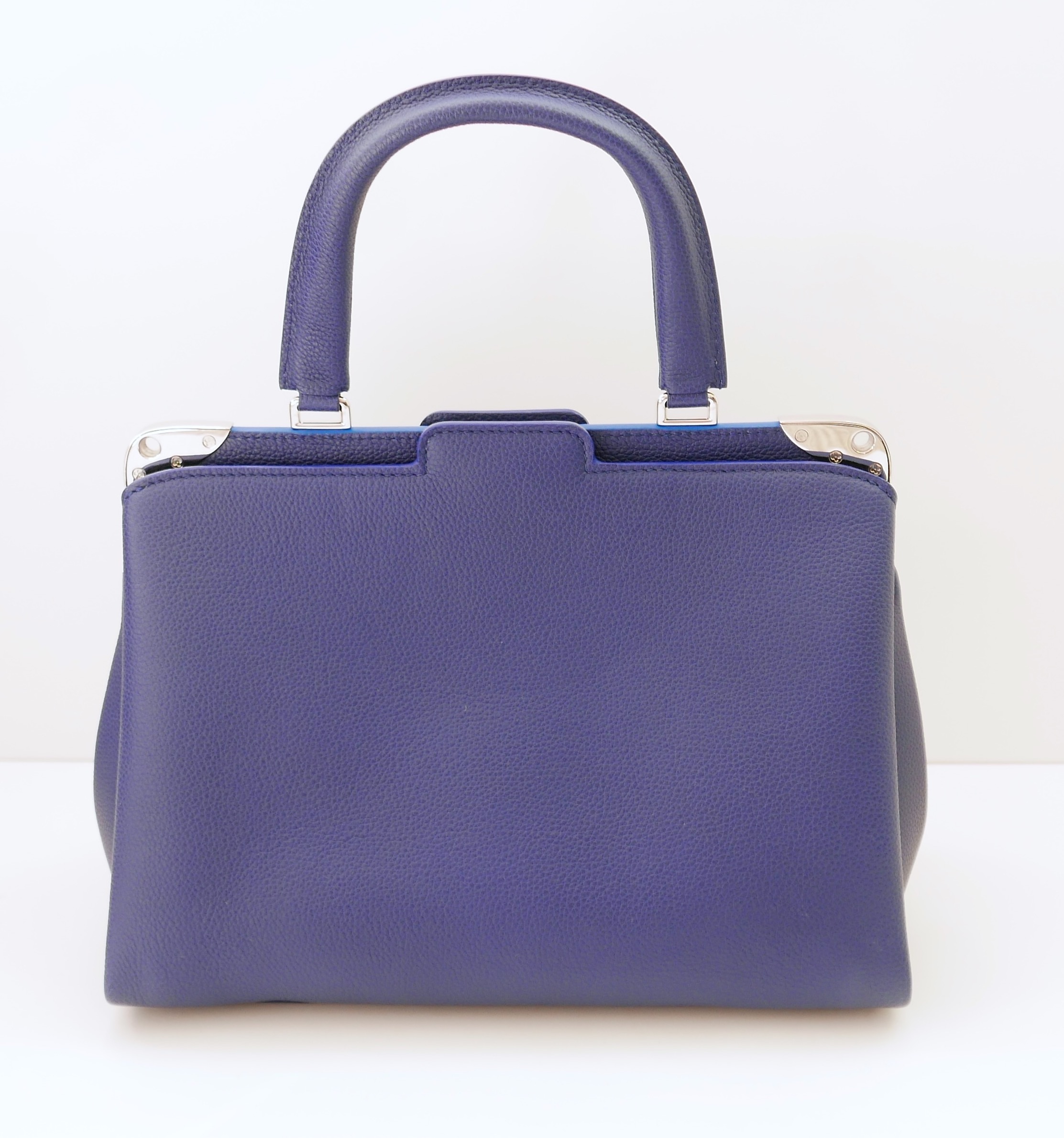 Louis Vuitton Astrid Blue Leather Top Handle Bag