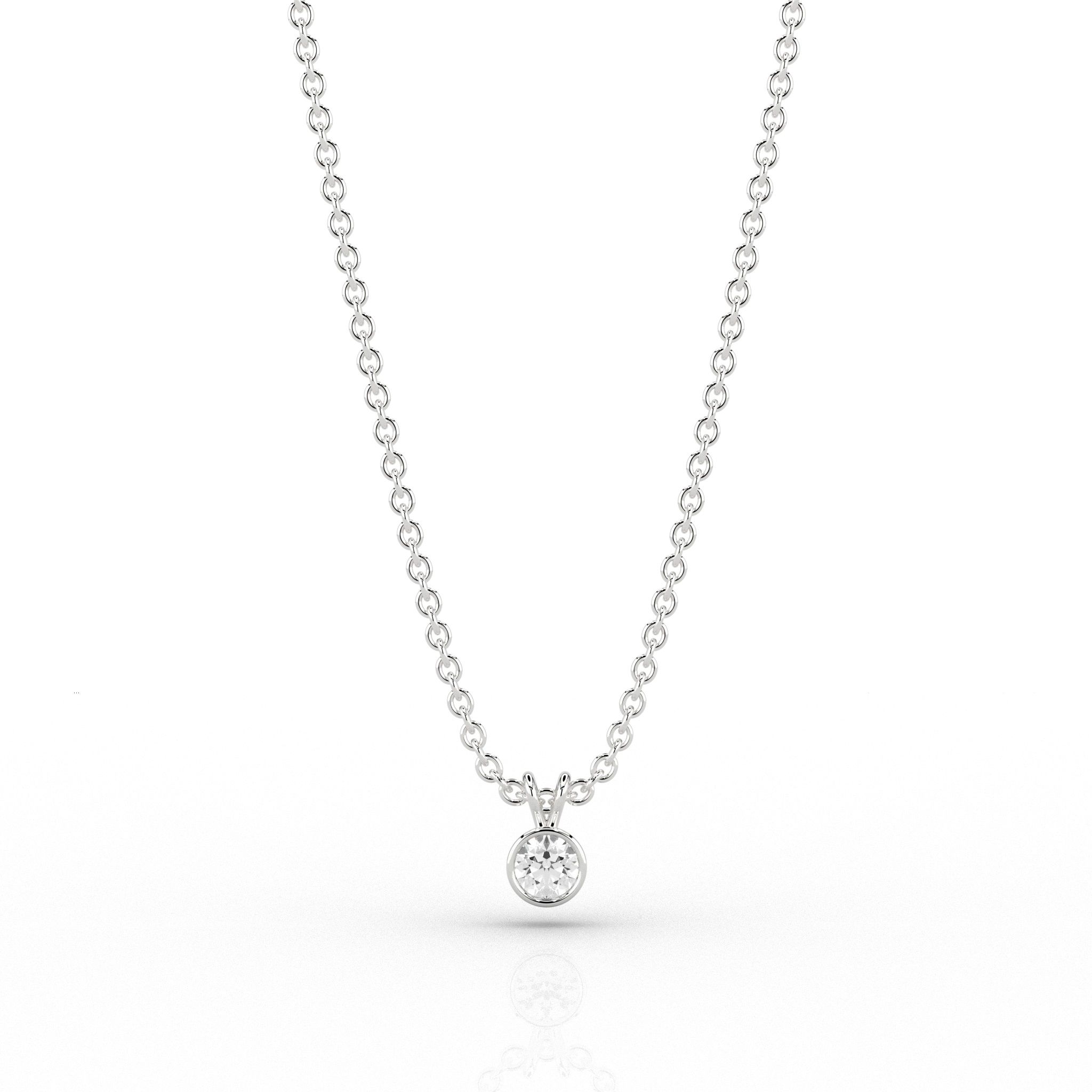 Skydiamond Rae 0.1ct Pendant in 9ct White Gold ct white gold