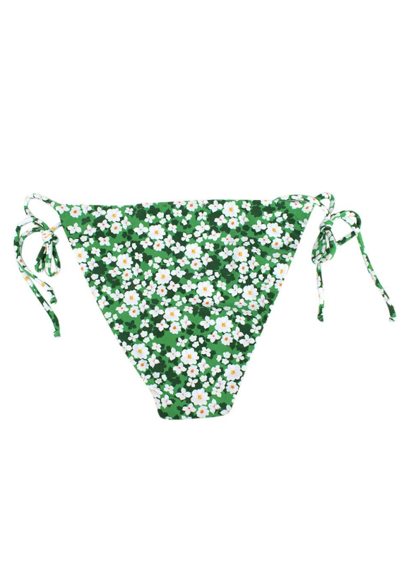 Borgo De Nor Green Floral Triangle Pallas Bikini Size XL Green White polyester