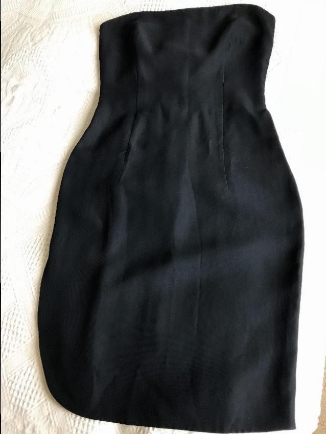 Sportmax Strapless Corset Dress Size S Black viscose