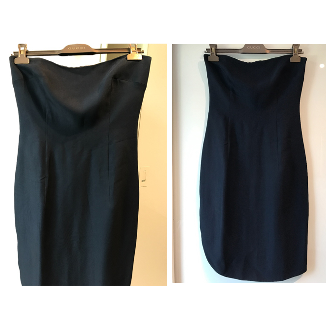 Sportmax Strapless Corset Dress Size S Black viscose