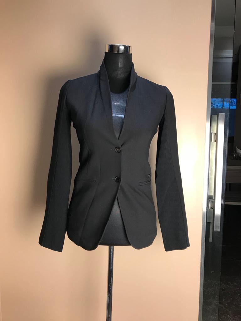 Preowned Gucci Black Wool Shawl Collar Blazer