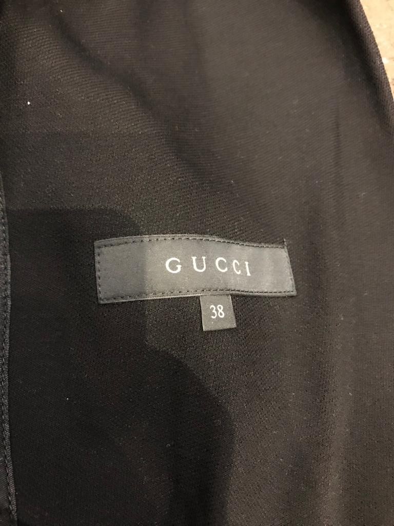 Preowned Gucci Black Wool Shawl Collar Blazer