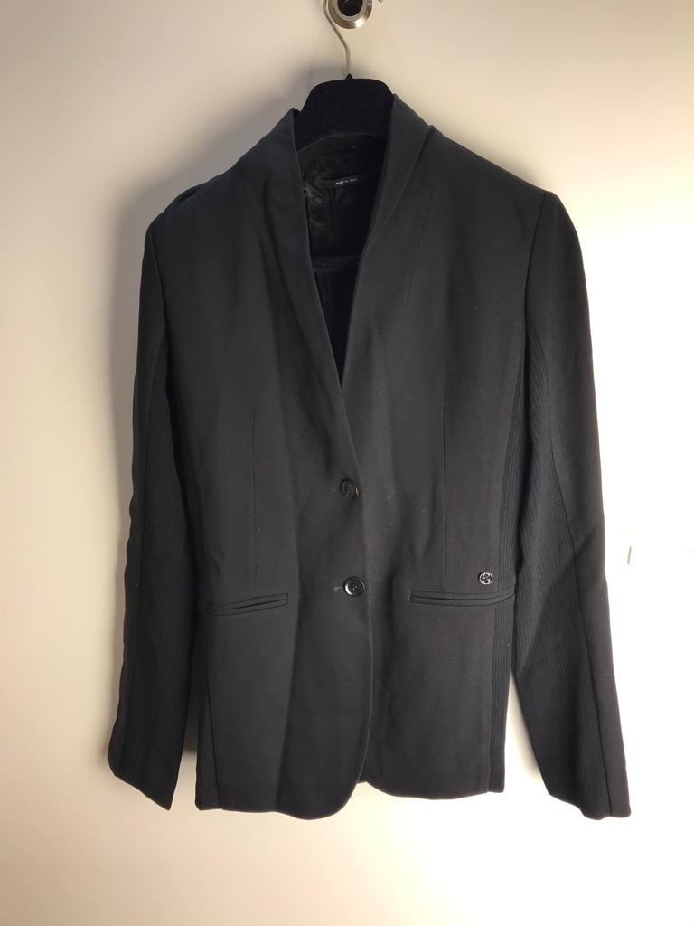 Preowned Gucci Black Wool Shawl Collar Blazer