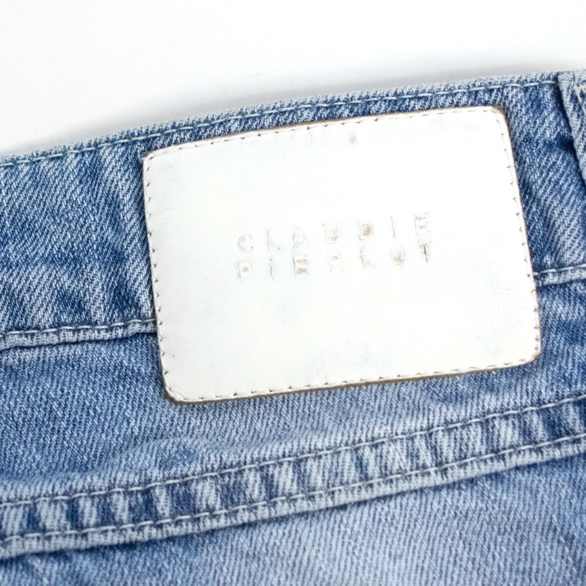 Preowned Claudie Pierlot Mid Wash Jeans Size XS Blue cotton