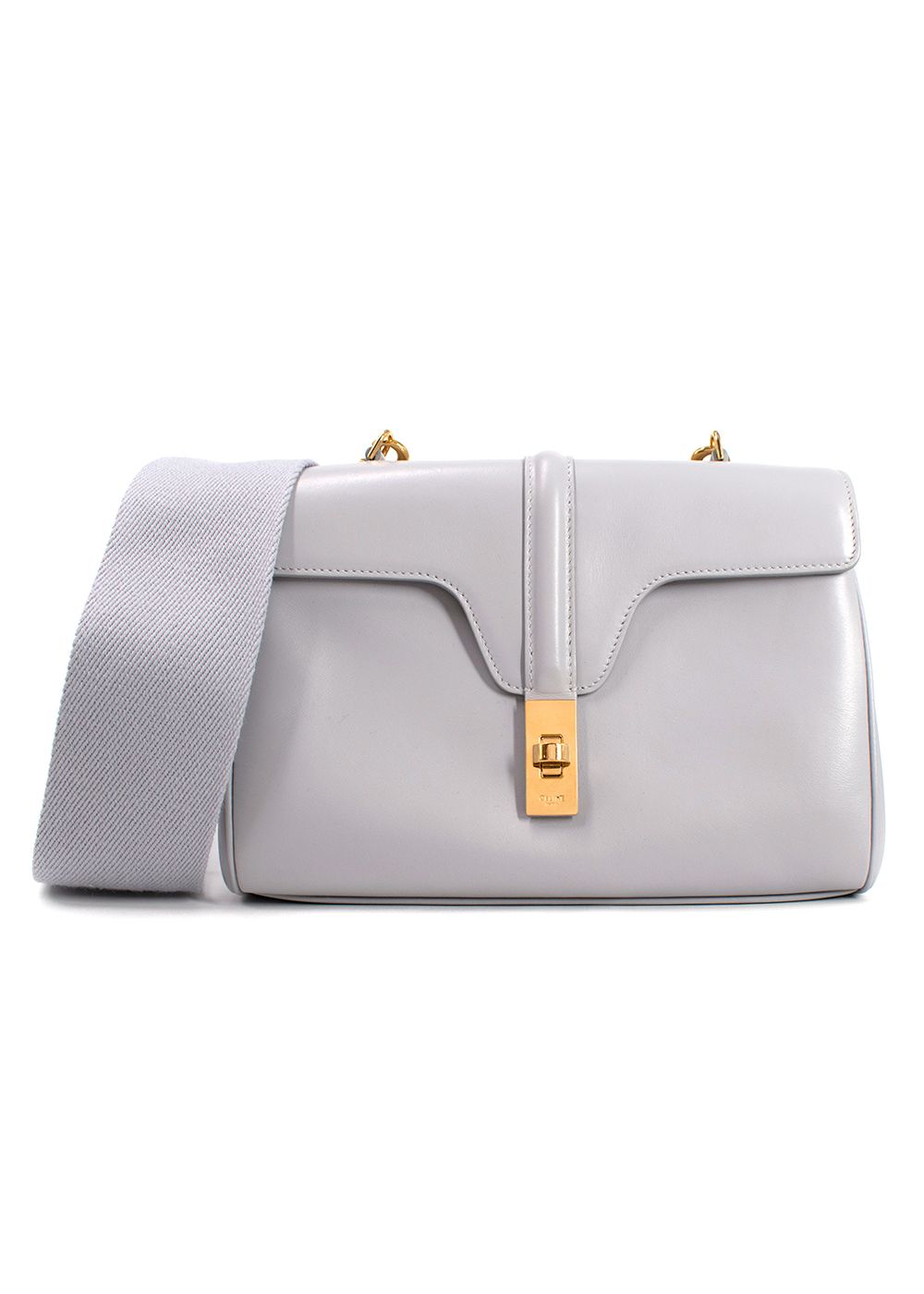 Preowned Celine Grey Leather Soft Teen Bag