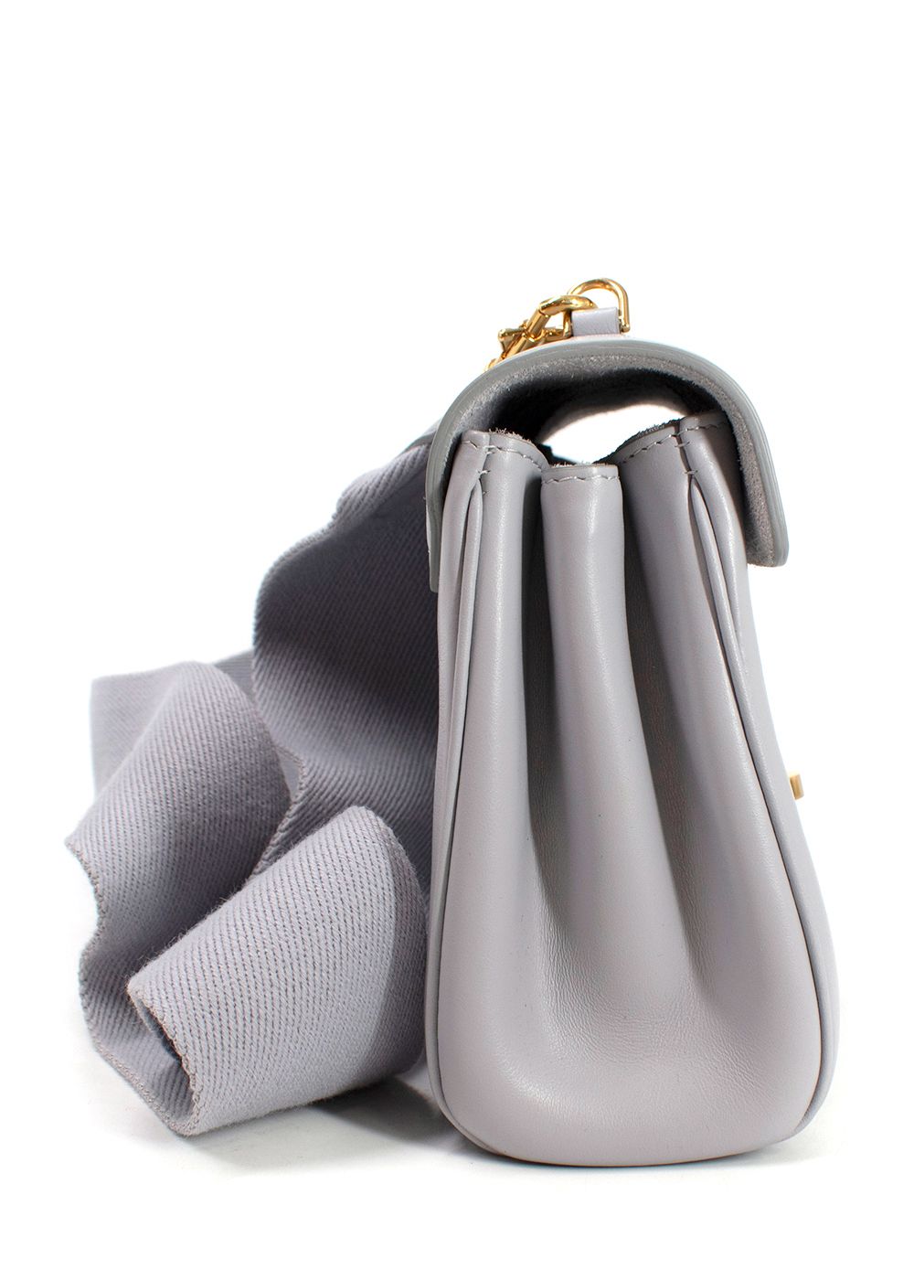 Preowned Celine Grey Leather Soft Teen Bag