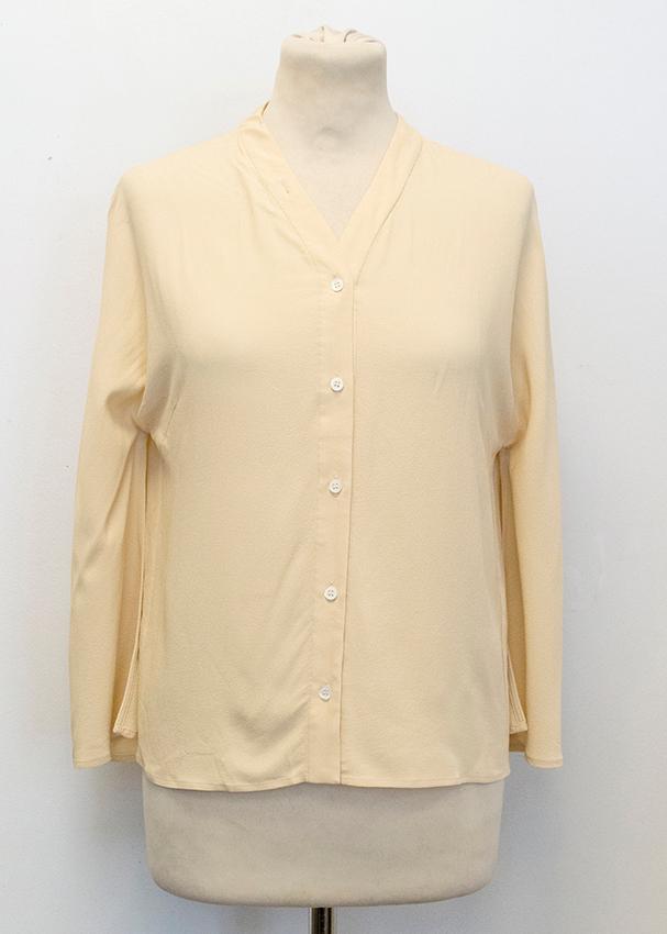 Osman Beige long sleeve blouse Size XS Beige/Nude viscose