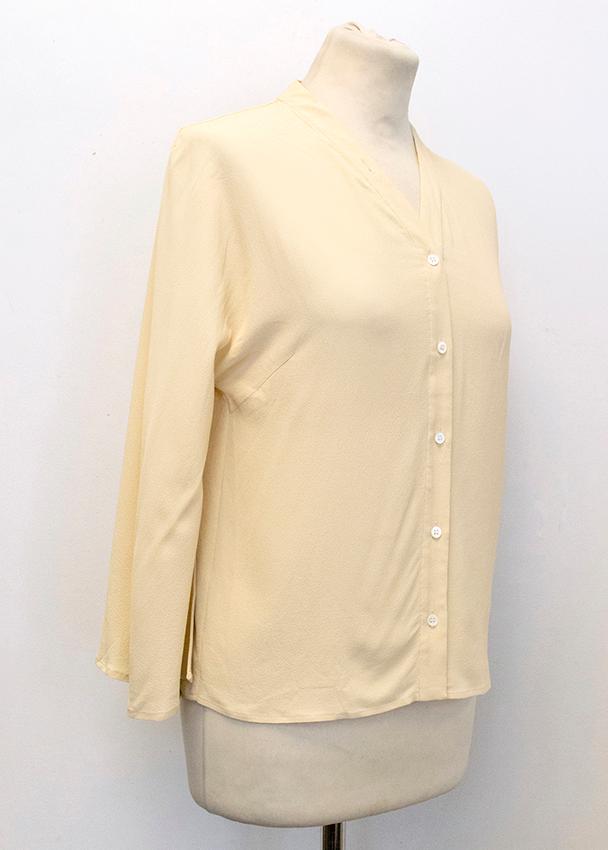 Osman Beige long sleeve blouse Size XS Beige/Nude viscose