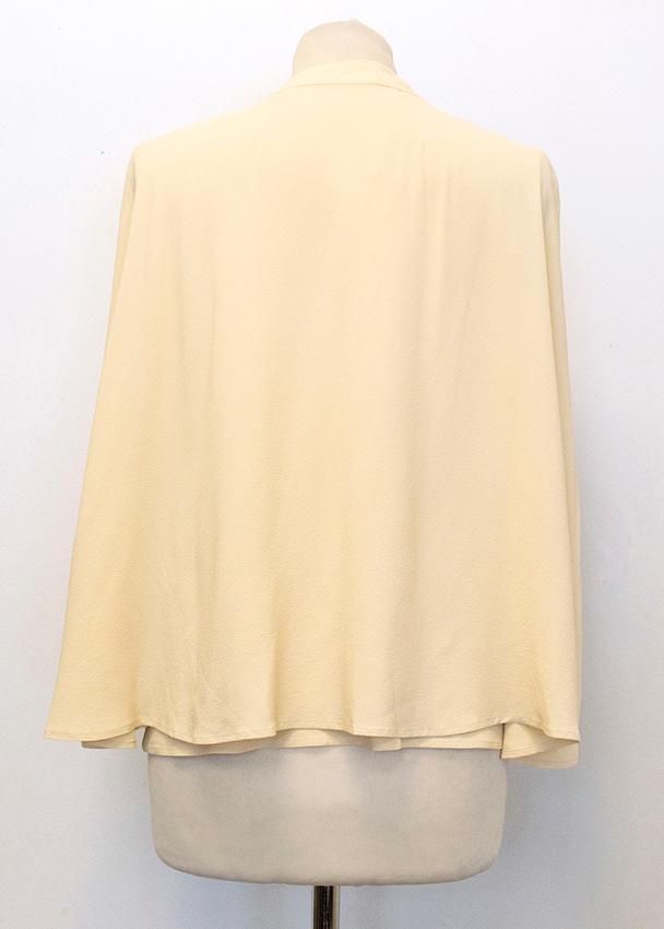 Osman Beige long sleeve blouse Size XS Beige/Nude viscose